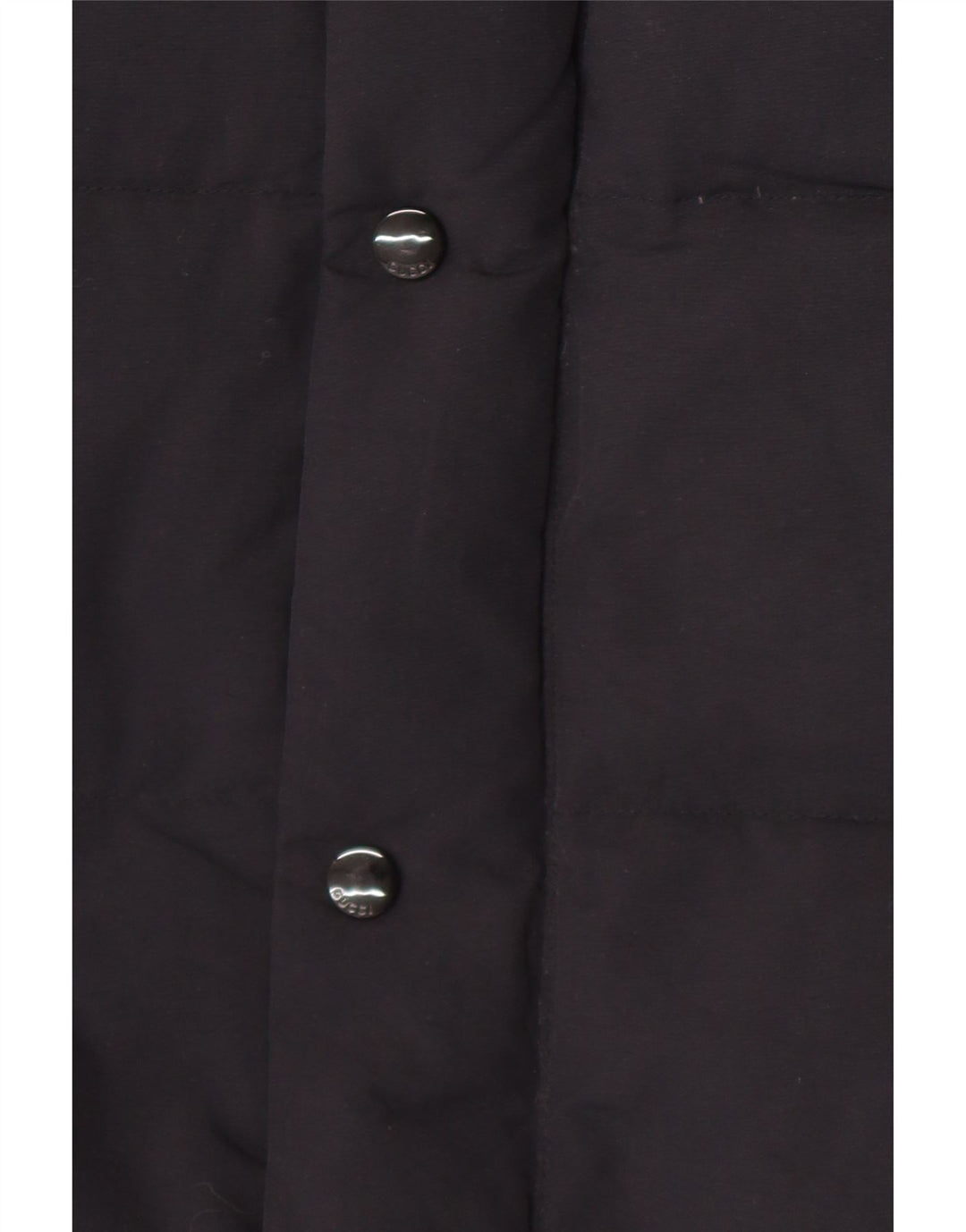 Casaco acolchoado com capuz gráfico masculino Gucci IT 46 grande poliamida preta