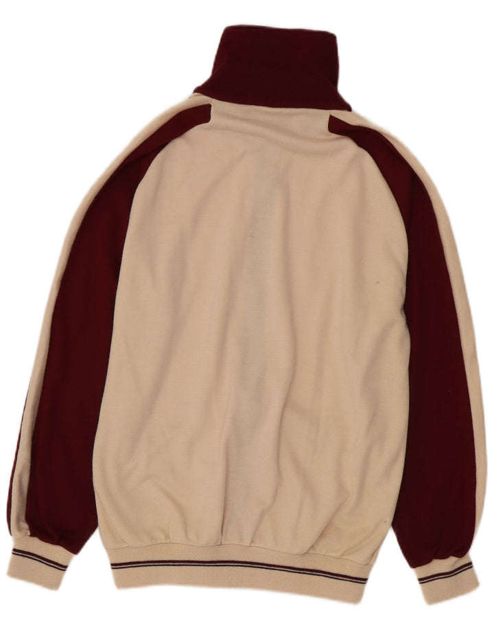 Fato de treino feminino vintage completo EU 40 médio Borgonha Colourblock retrô