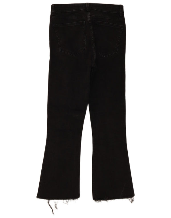 Calça jeans feminina Zara Bootcut EU 38 pequena W28 L27 preta