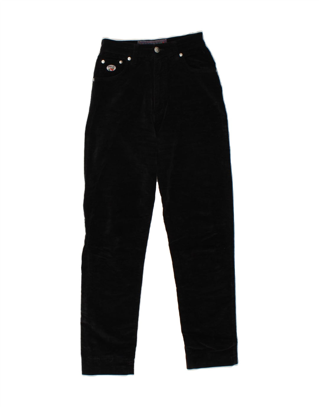 ONYX Womens Tapered Casual Trousers W24 L26 Black Vintage Onyx and Second-Hand Onyx from Messina Hembry 