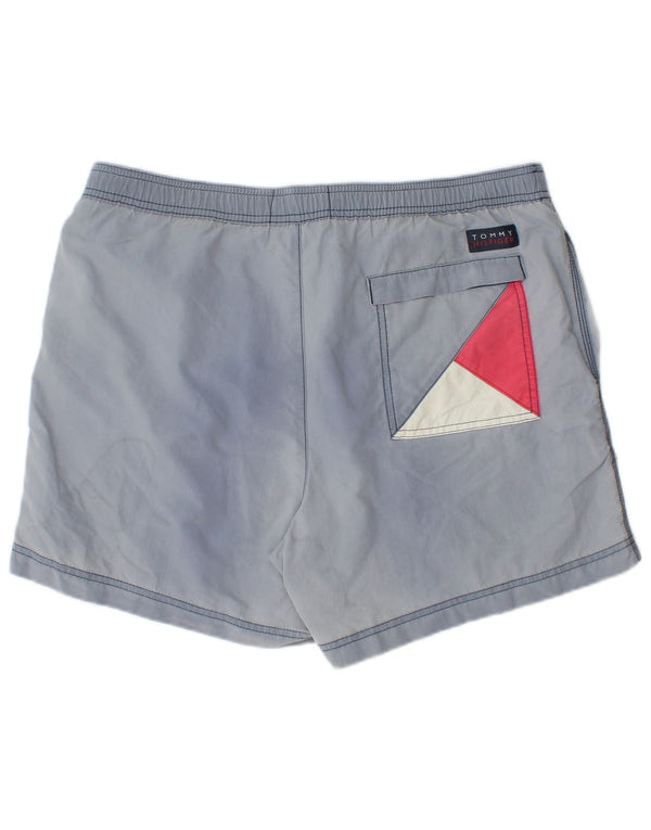 Shorts de natação masculino Tommy Hilfiger Slim Fit XL azul marinho colorblock