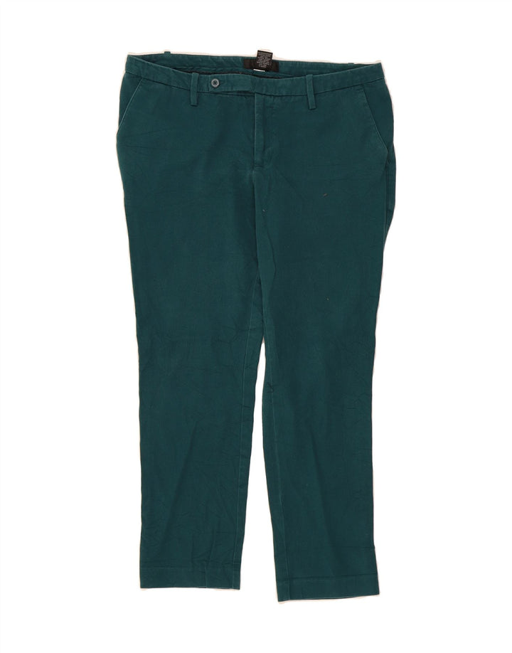 MOSSIMO Womens Slim Chino Trousers US 10 Large W32 L24 Green Cotton Vintage Mossimo and Second-Hand Mossimo from Messina Hembry 