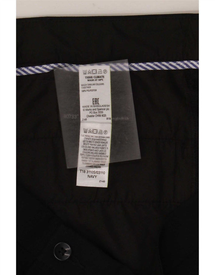 Calça Chino Slim Masculina Marks & Spencer W40 L33 Azul Marinho Poliéster