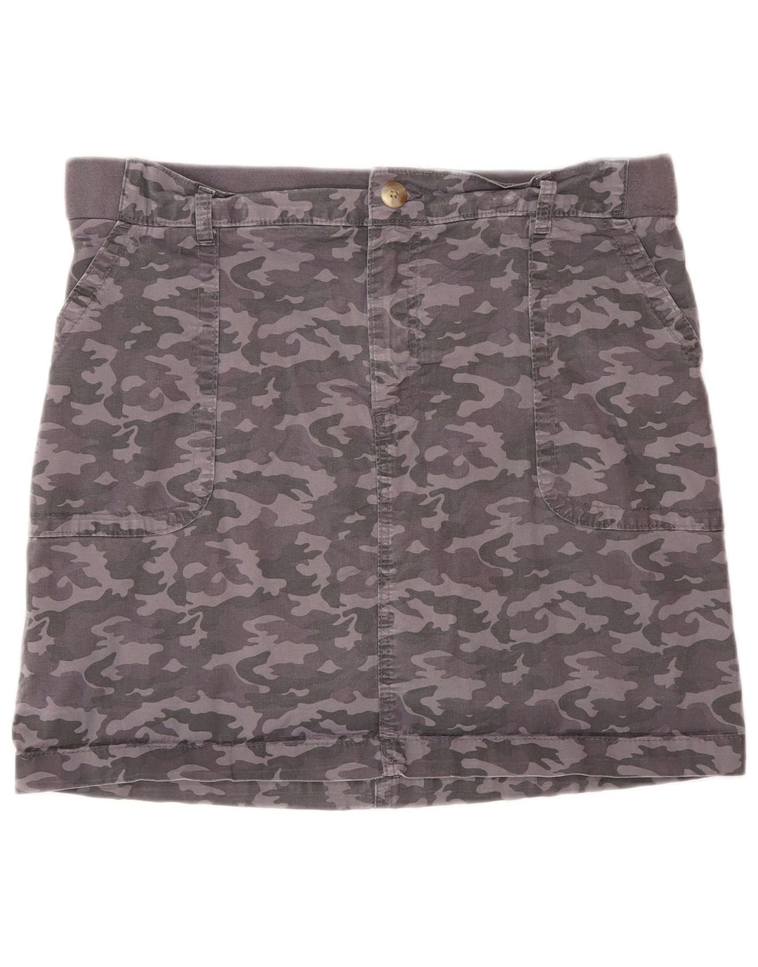 LEE Womens Skort US 14 XL Cinza Camuflagem Algodão