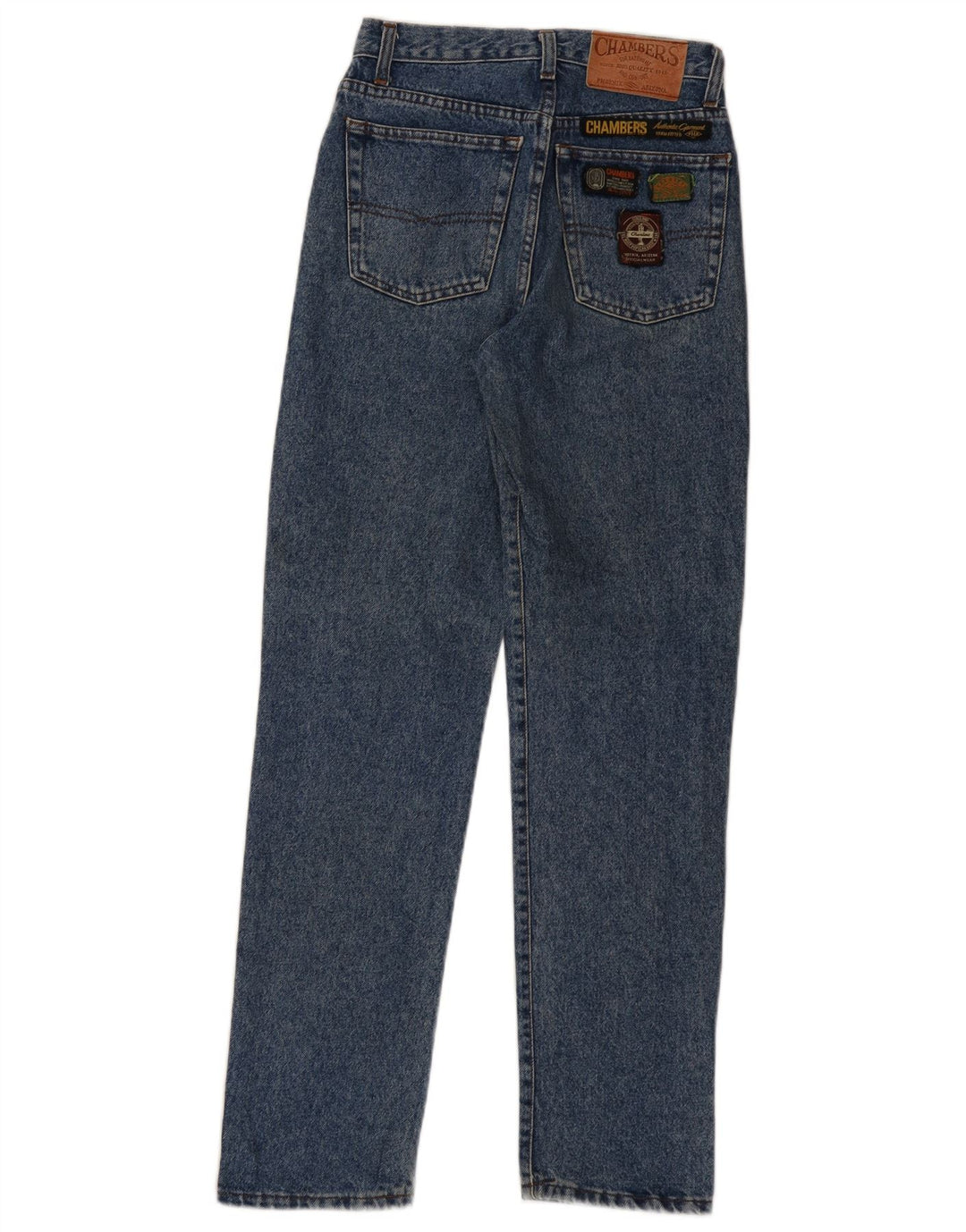 Calça jeans reta masculina Chambers W28 L30 algodão azul