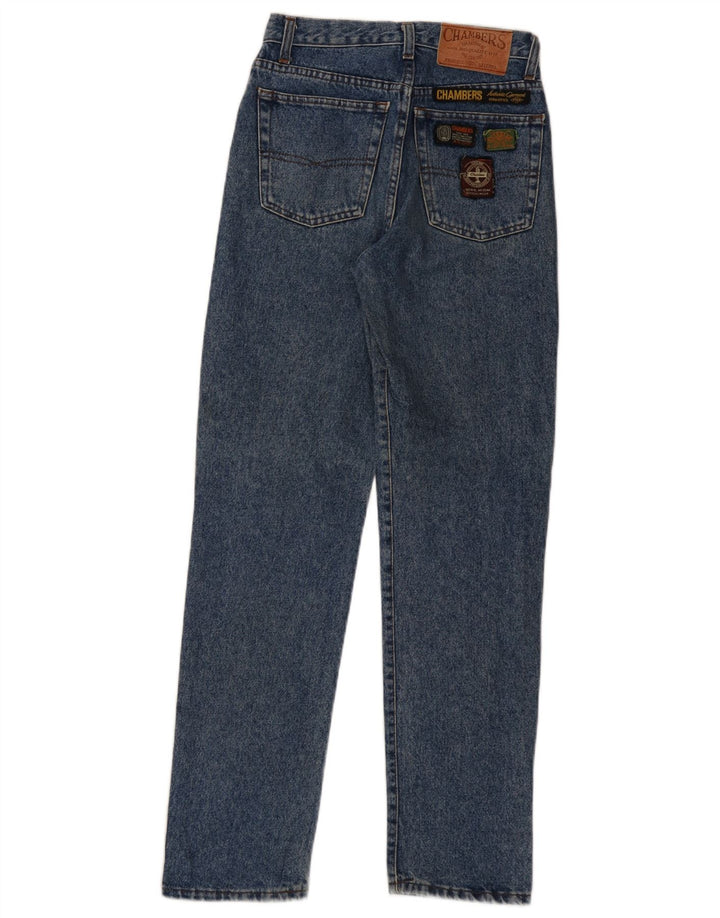Calça jeans reta masculina Chambers W28 L30 algodão azul