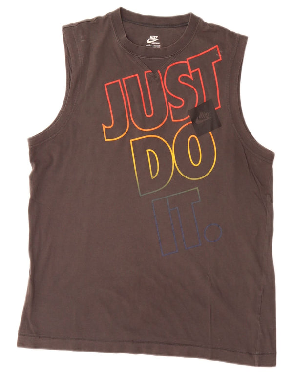 Colete gráfico Nike Boys Top 13-14 anos XL cinza