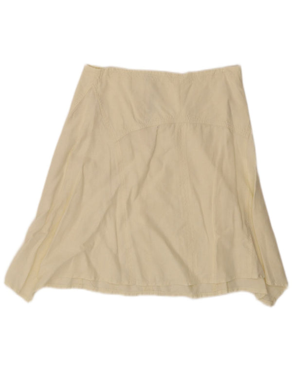 Mini saia assimétrica feminina Sisley W30 médio amarelo