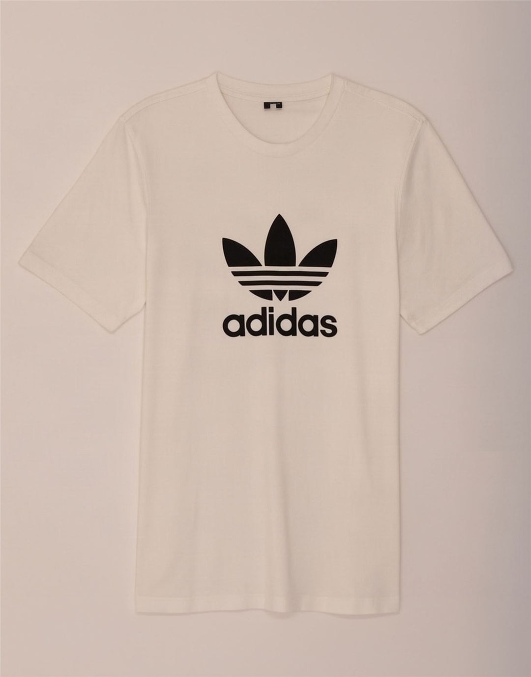 Adidas Mens Graphic T-Shirt Top Médio Algodão Branco