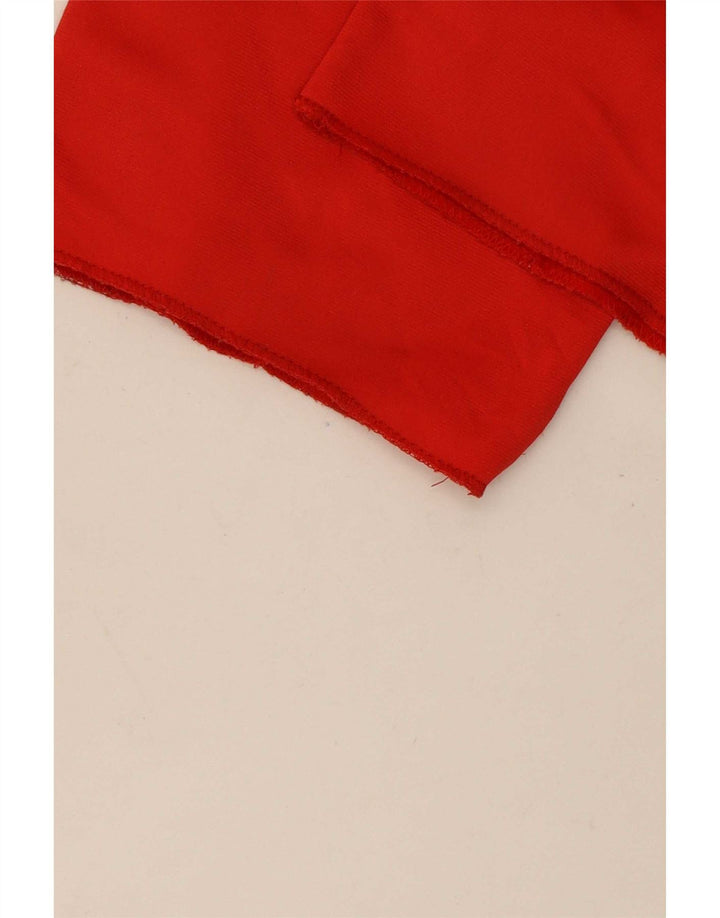 Champion masculino gráfico completo agasalho pequeno poliéster colorblock vermelho