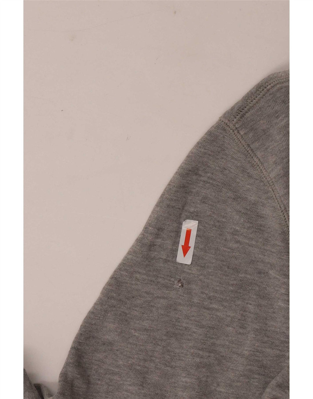 Wrangler moletom masculino jumper cinza médio algodão manchado