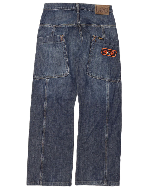 Lee Boys Spencer Jeans de perna larga 11-12 anos W28 L27 algodão azul marinho