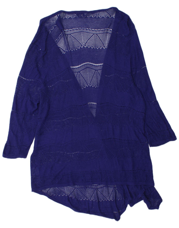 Suéter feminino Marks & Spencer Autograph Longline Cardigan Reino Unido 18 XL Roxo