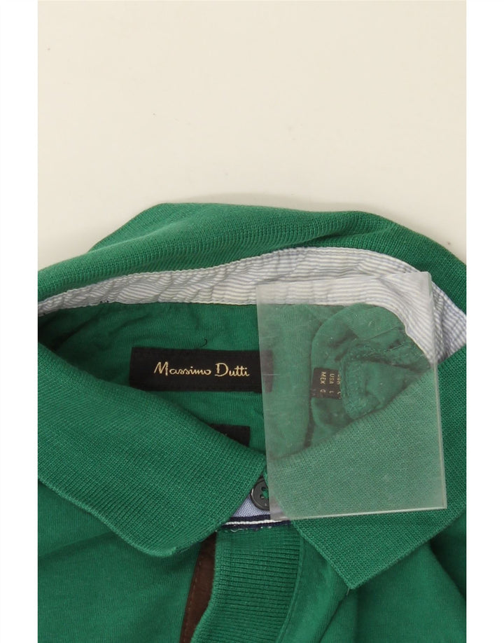 Camisa polo masculina MASSIMO DUTTI grande verde