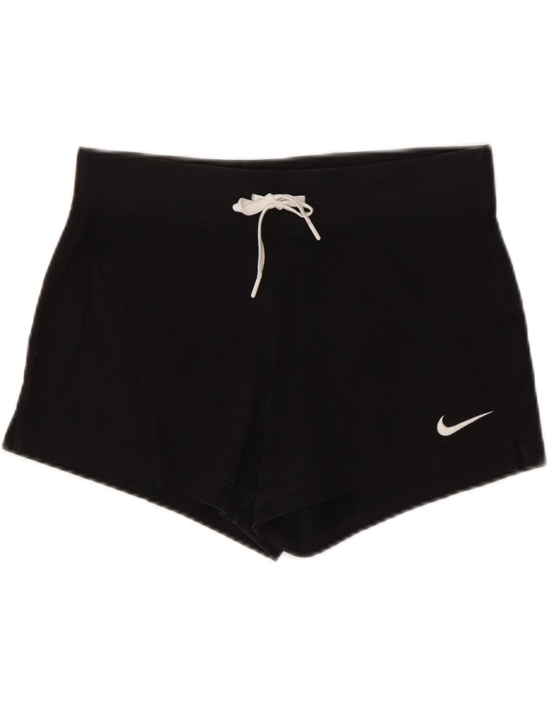 Shorts esportivos femininos NIKE UK 10 pequeno algodão preto