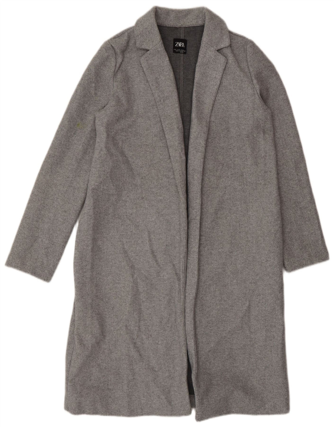 Sobretudo aberto feminino Zara UK 10 pequeno cinza