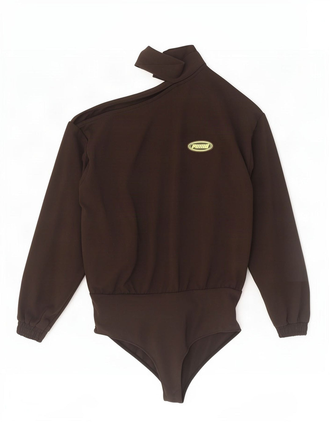 Macacão feminino Puma de um ombro UK 10 pequeno poliéster preto