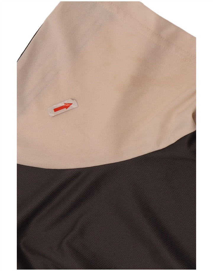 Adidas Mens Aeroready Camiseta Top Grande Branco Colorblock Poliéster