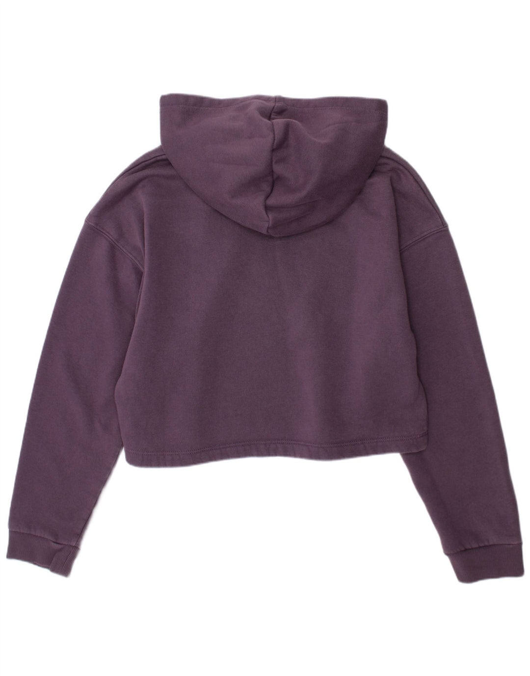PUMA Meninas Crop Hoodie Jumper 11-12 Anos Algodão Roxo