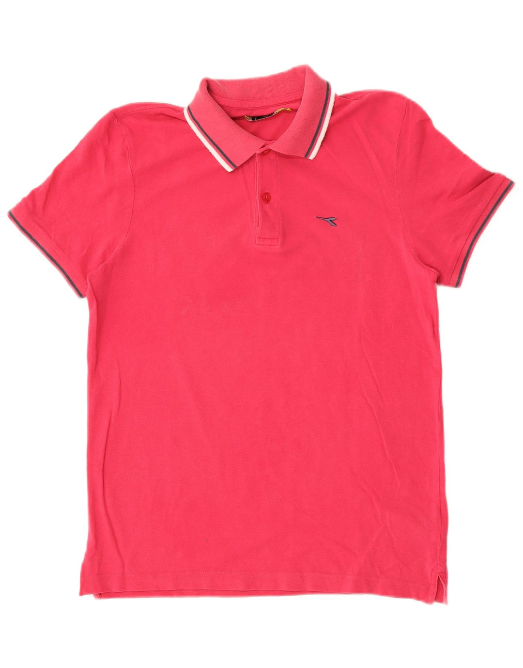 Camisa polo masculina Diadora médio algodão rosa