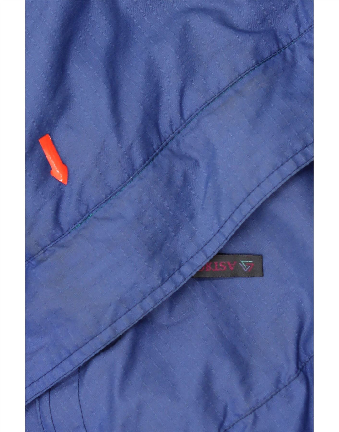 Jaqueta de esqui vintage masculina gráfica pulôver UK 42 XL azul poliamida