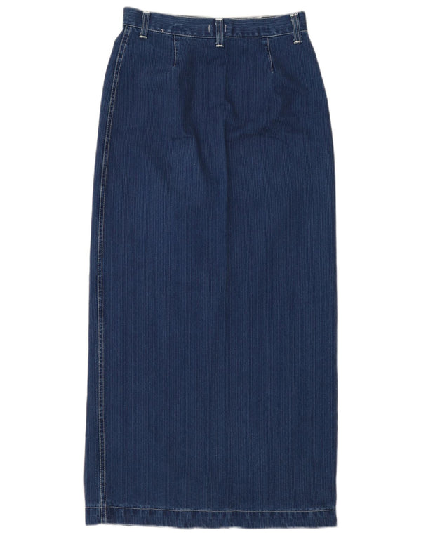 Saia maxi jeans feminina de cintura alta X-CAPE IT 44 médio W26 algodão azul