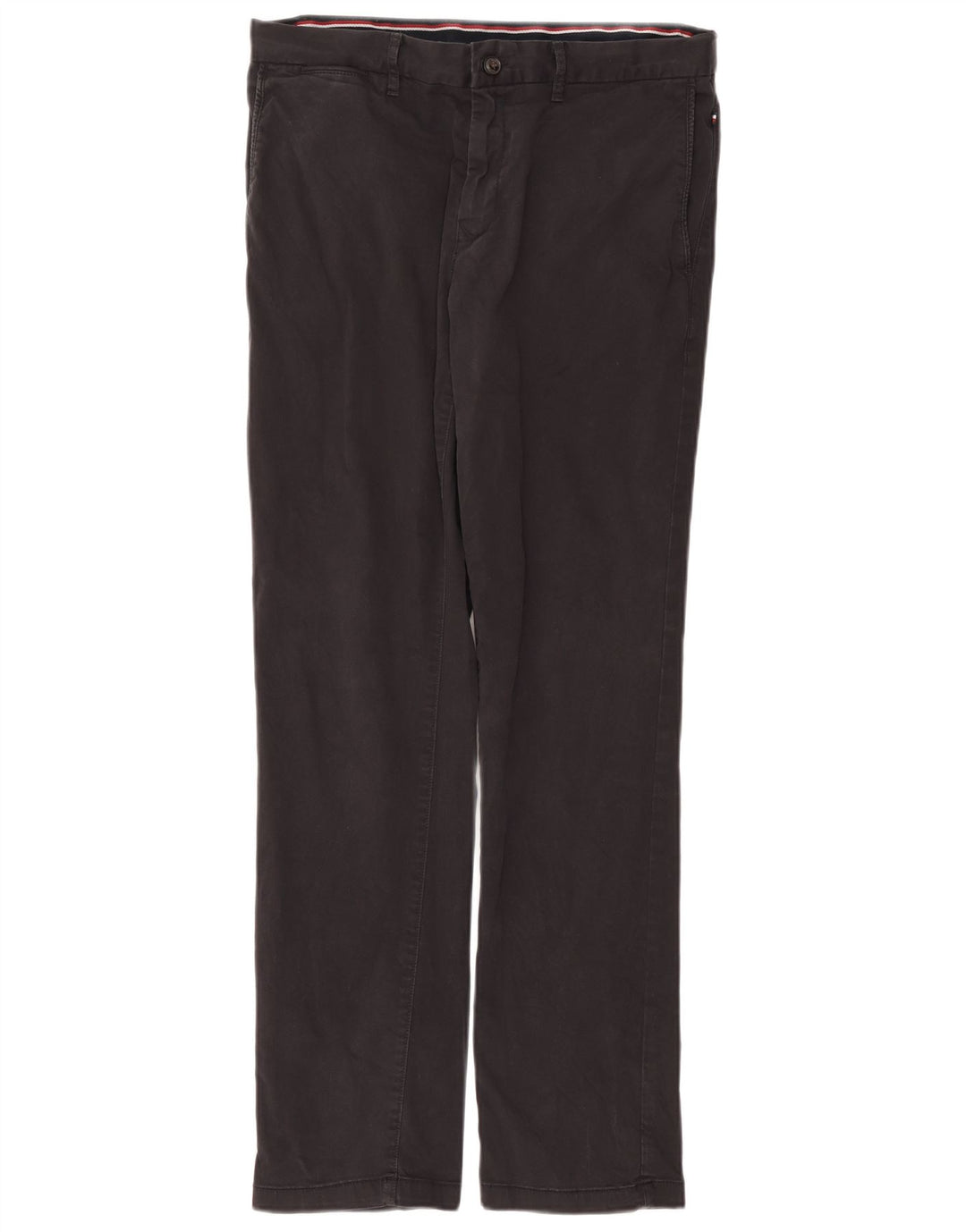 Tommy Hilfiger Calça Chino Masculina Reta W34 L31 Algodão Cinza