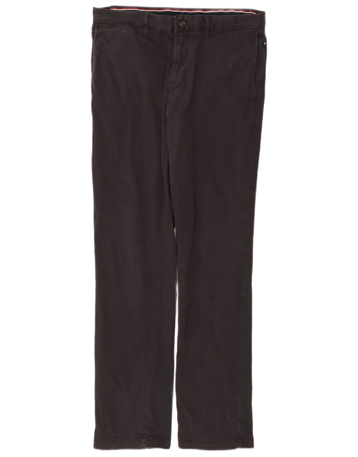 Tommy Hilfiger Calça Chino Masculina Reta W34 L31 Algodão Cinza