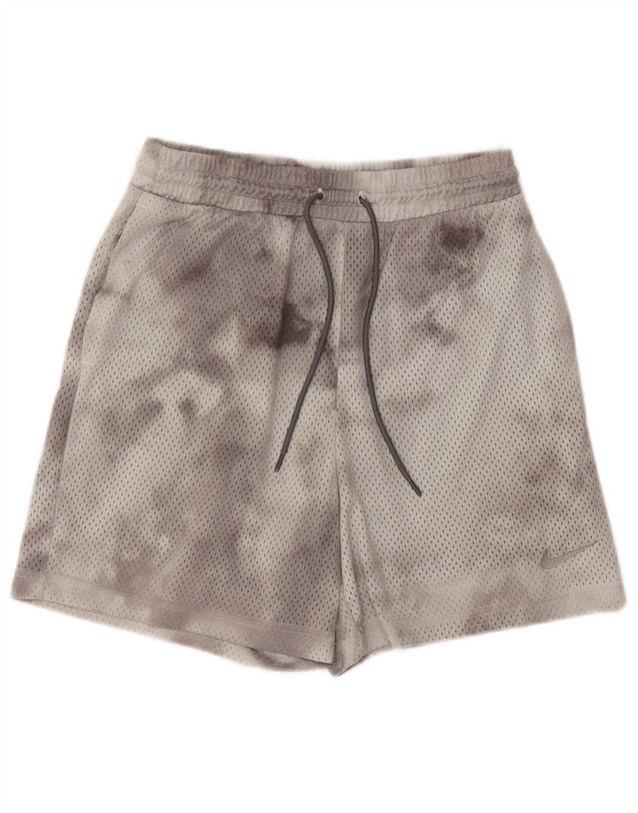 Shorts esportivos femininos Nike UK 4 XS cinza tie-dye