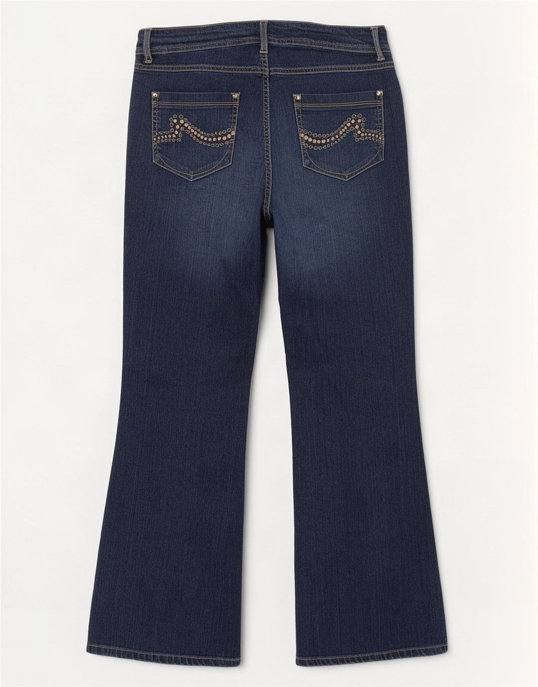 Calça jeans feminina Marks & Spencer Bootcut Reino Unido 16 grande W36 L30 azul marinho