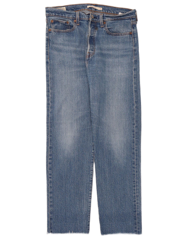 Calça jeans feminina Levi's Wedgie Straight W29 L28 azul algodão