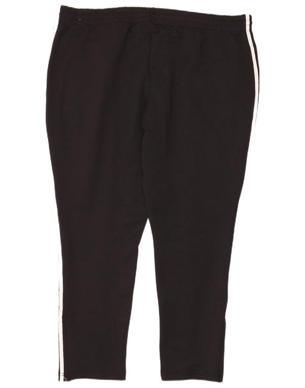 Calça de treino feminina Adidas UK 28/30 3XL preto algodão esportivo