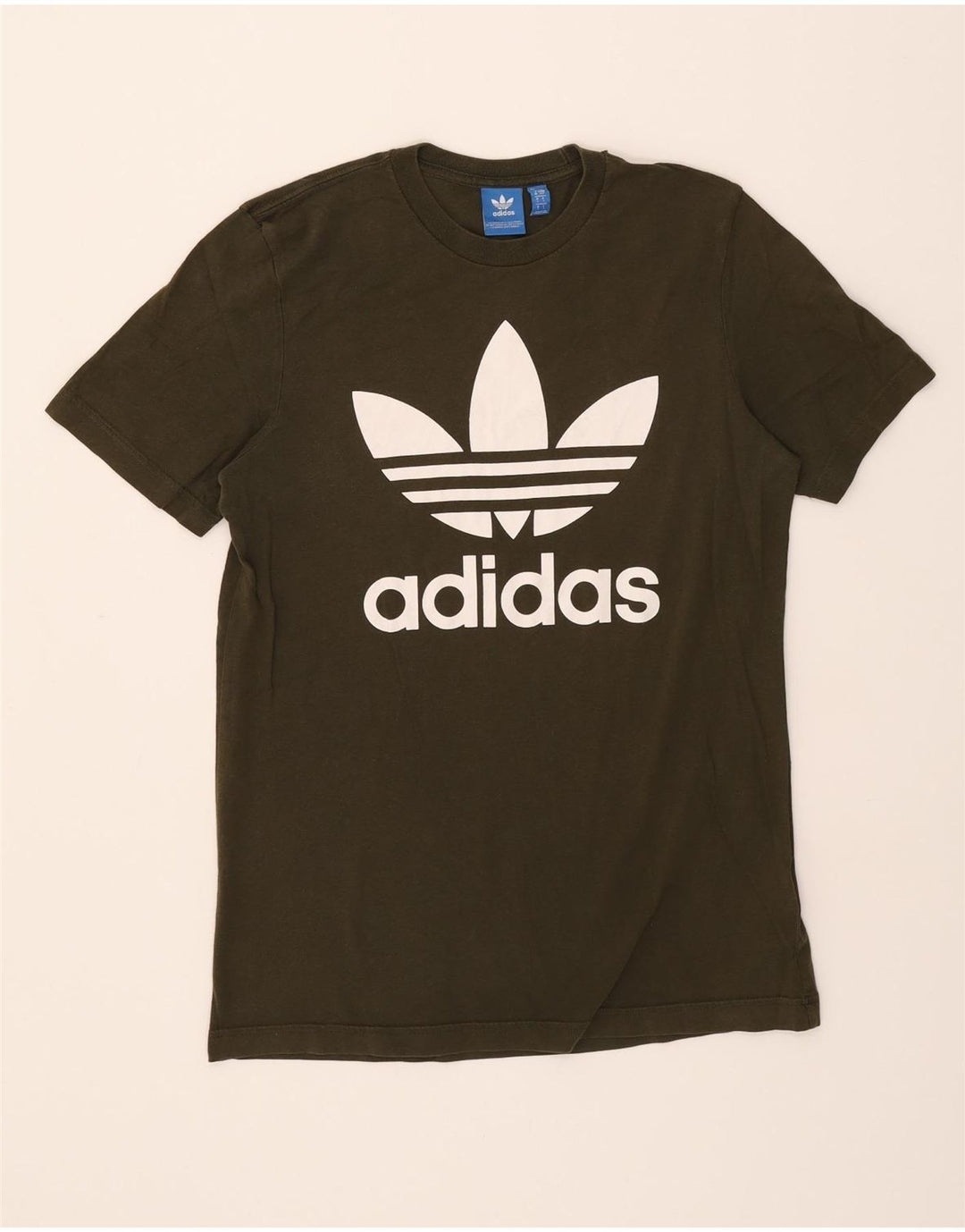 ADIDAS Mens Graphic T-Shirt Top Small Green Cotton Vintage Adidas and Second-Hand Adidas from Messina Hembry 