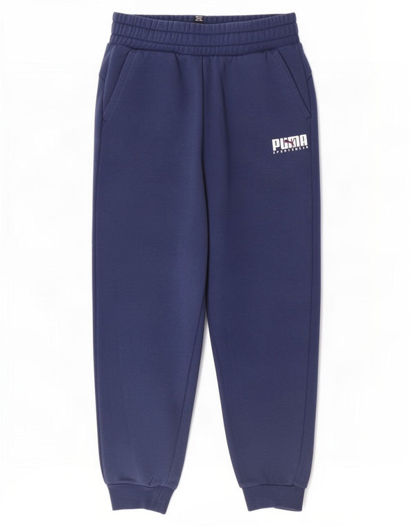 Calça de treino Puma Boys Joggers 11-12 anos azul marinho algodão