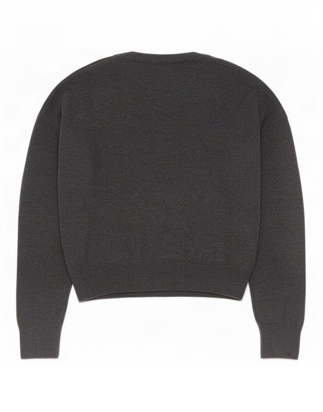 Zara Suéter feminino oversized com decote em V Reino Unido 10 pequeno cinza poliamida
