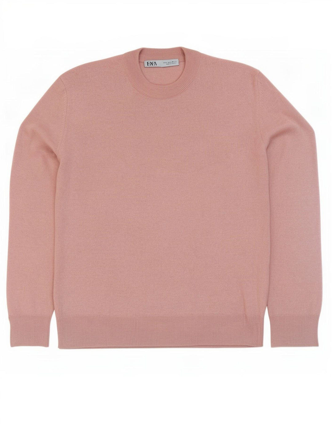 Suéter feminino Zara com gola redonda, Reino Unido 10 pequeno rosa