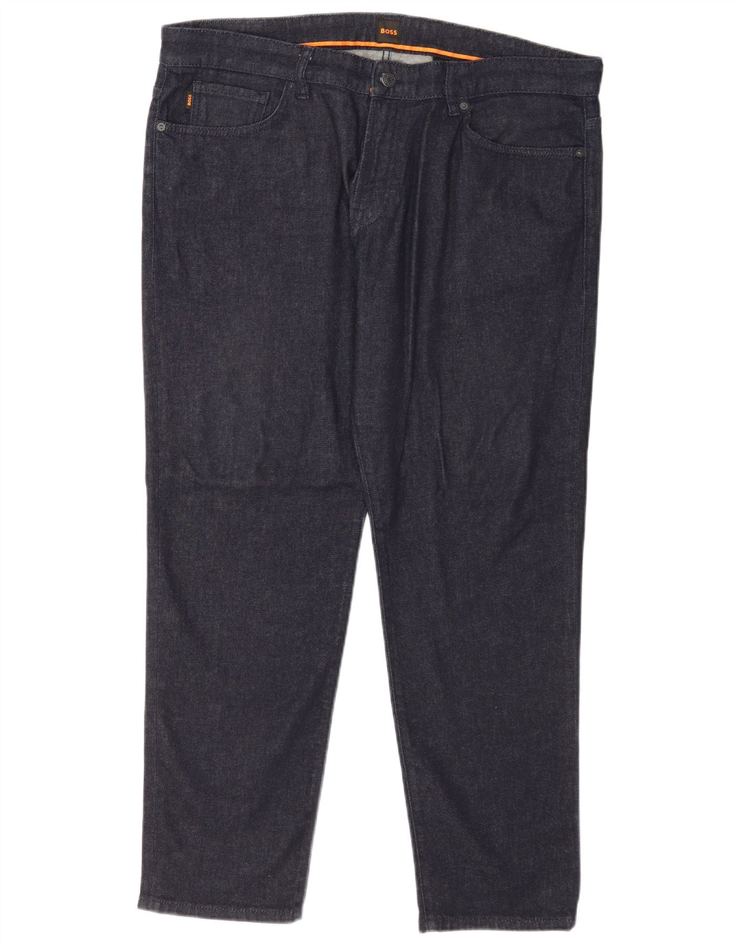 Hugo Boss Mens Slim Jeans W38 L32 Azul Marinho Algodão