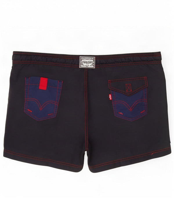 Shorts de natação masculino Levi's grande poliéster cinza