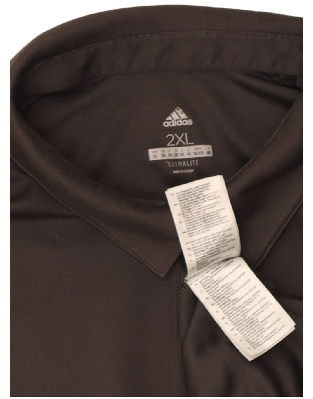 Adidas Mens Climalite Polo Shirt 2XL Cinza Poliéster