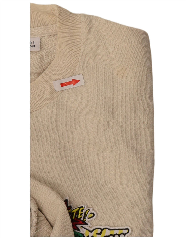 Moletom masculino Lacoste Graphic Classic Fit tamanho 4 bege médio