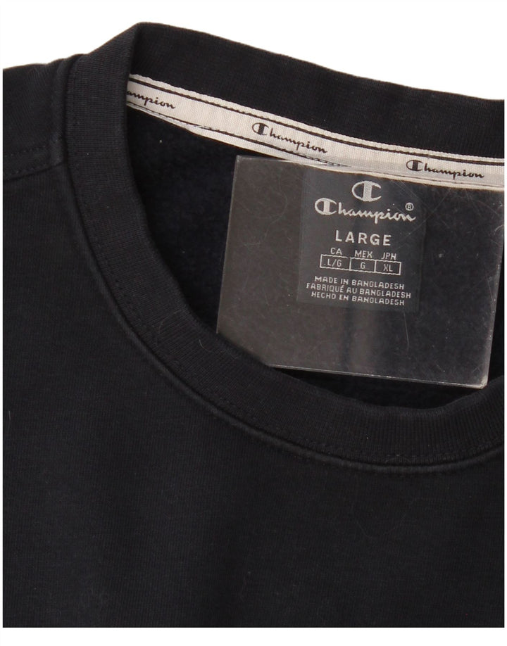 Jumper de moletom gráfico masculino Champion grande azul marinho