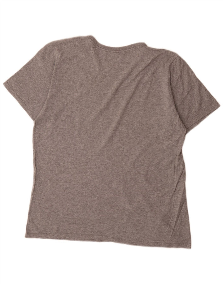 Camiseta Nike Masculina Athletic Cut Graphic Top Grande Cinza Salpicado