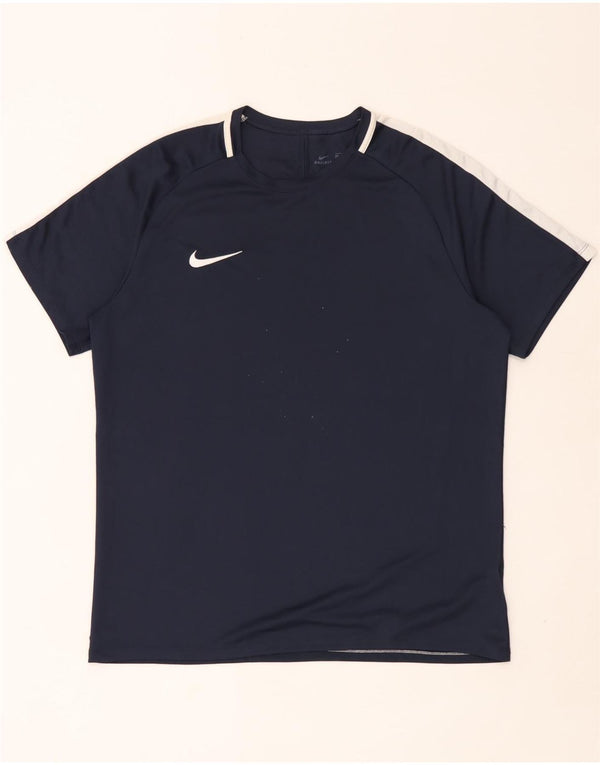 Camiseta Nike Masculina Dri Fit Top XL Azul Marinho Colourblock