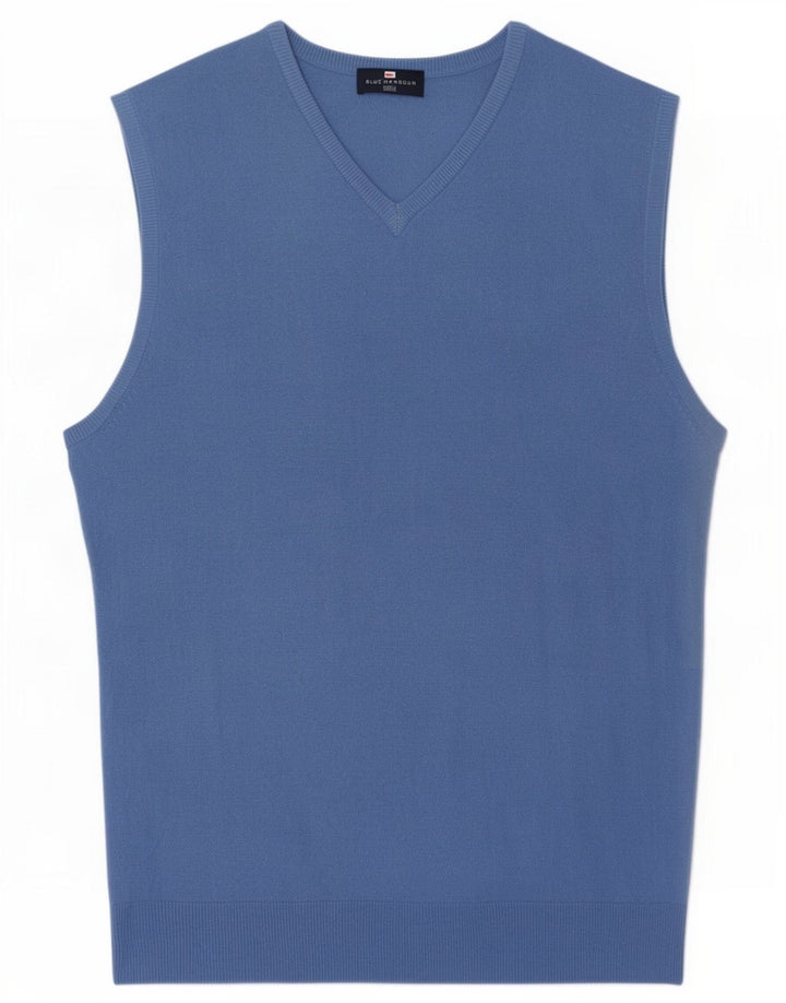 Regata masculina Marks & Spencer azul Harbour colete grande acrílico