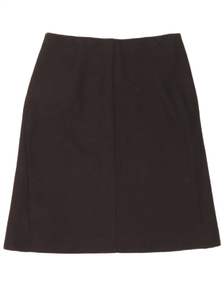 Cos saia evasê feminina pequena W29 viscose preta