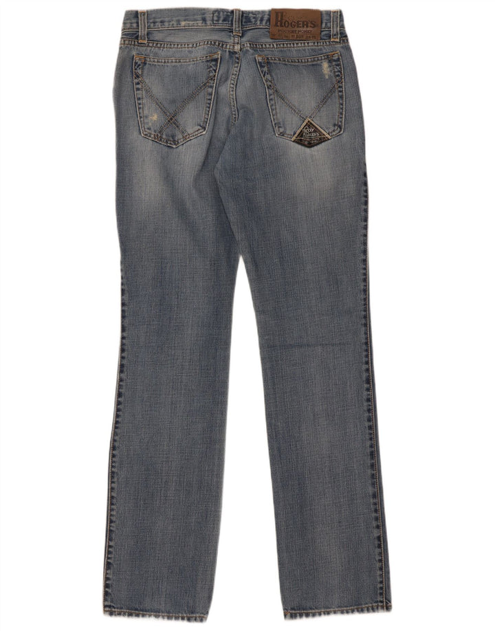 Calça jeans masculina Roy Rogers desgastada W31 L34 azul algodão