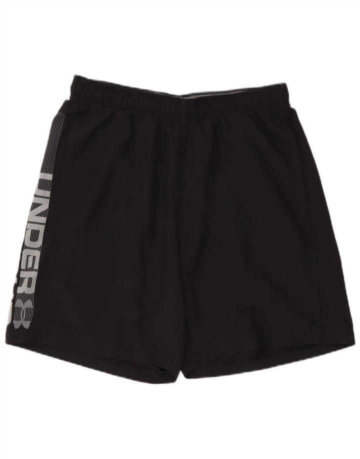 UNDER ARMOUR Masculino Heat Gear Graphic Sport Shorts Grande Poliéster Preto