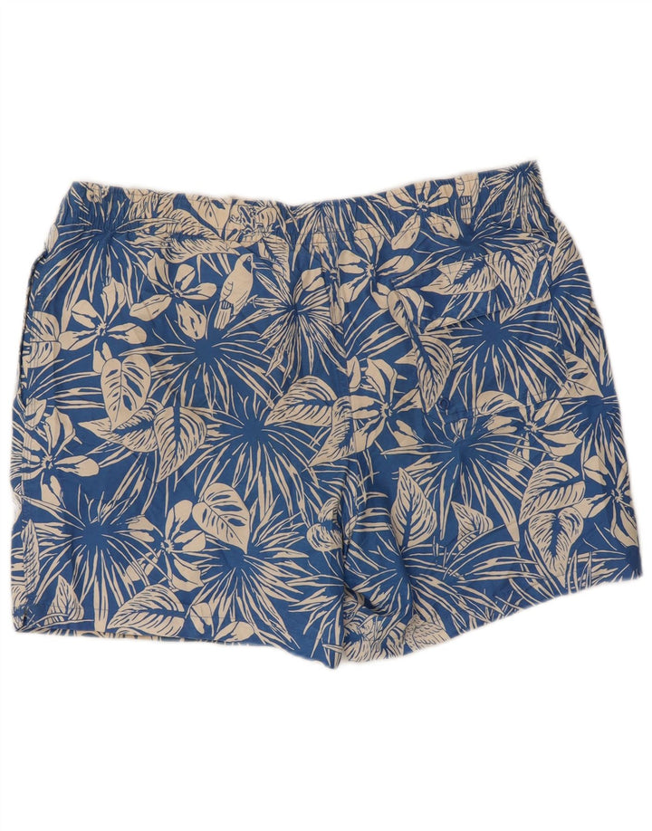 Shorts de natação masculino Marks & Spencer grande poliéster floral azul