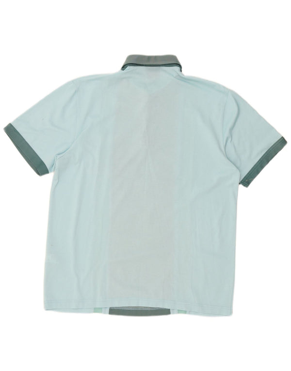Camisa polo masculina Gabicci grande algodão colorblock azul