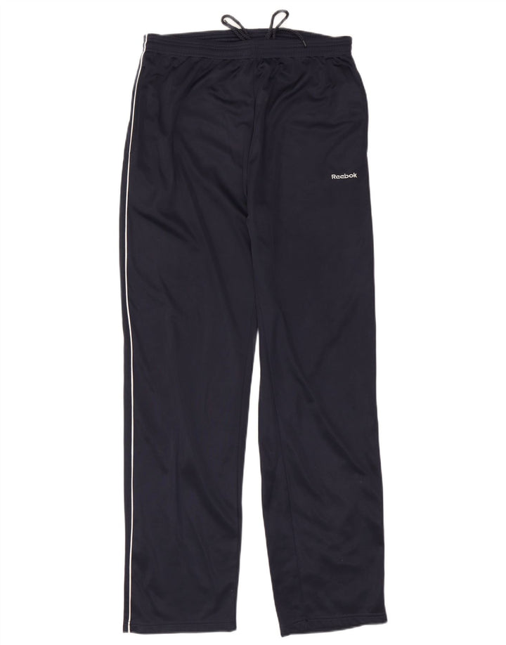 Calça de treino masculina Reebok XL azul marinho poliéster